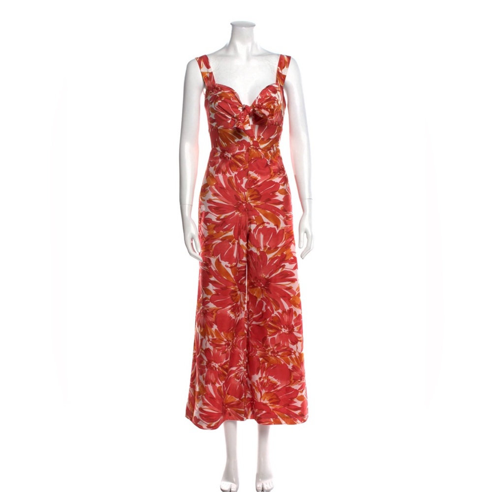 Alexis Floral Print V-Neck Jumpsuit XS